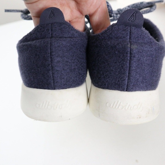 Allbirds Womens Size 8 Wool Runners Shoes Navy Blue Merino Comfort Running - Picture 9 of 10